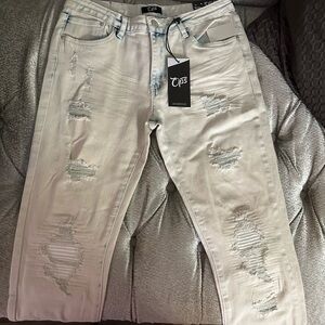 Boys Jeans Distressed Light Wash Denim